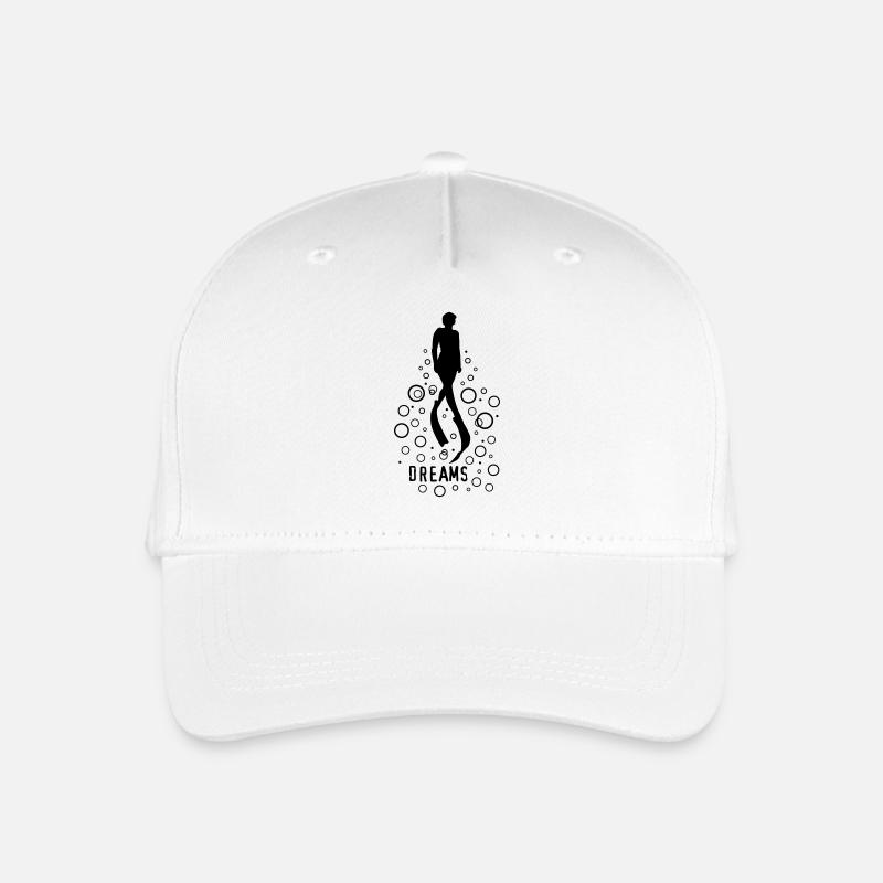 Dive freediver dreams 2 - Kinder Bio Basecap - Weiß