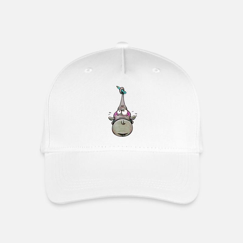 elephant with pencil - Kinder Bio Basecap - Weiß