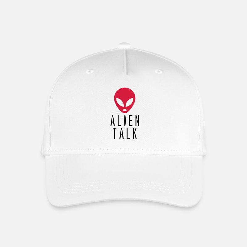 Alien__V007 - Organic Kids’ Baseball Cap - white