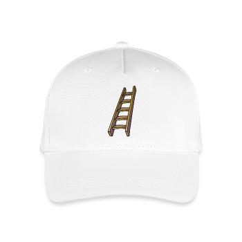 Holzleiter, wooden ladder - Organic Kids’ Baseball Cap - white - Front