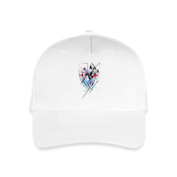 abstract - Organic Kids’ Baseball Cap - white - Front