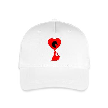 Horse - Organic Kids’ Baseball Cap - white - Front