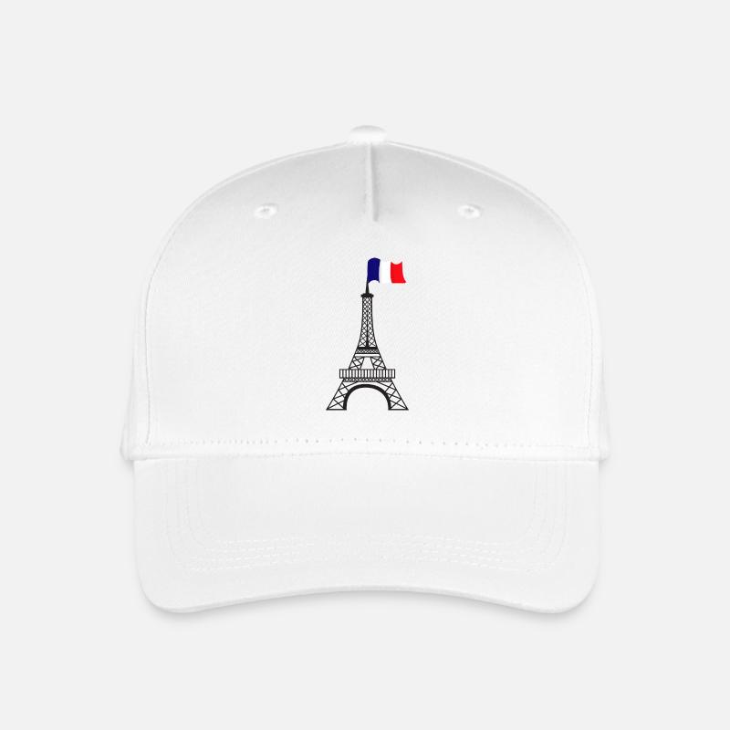 Eiffel Tower - Organic Kids’ Baseball Cap - white