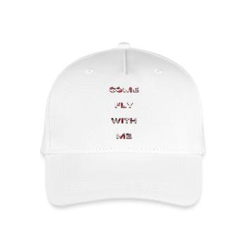 Come Fly With Me - Casquette de baseball bio Enfant - blanc - Devant