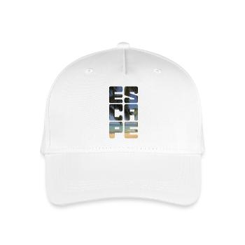 Escape Beach - Kinder Bio Basecap - Weiß - Vorne