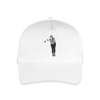 Petanque player - Organic Kids’ Baseball Cap - white - Front