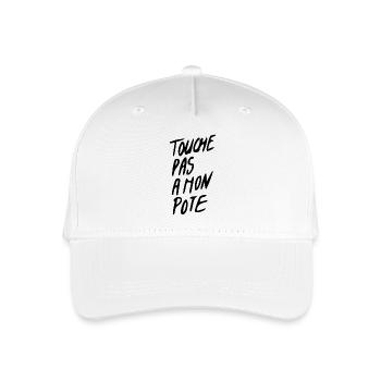 Don't touch my buddy - Organic Kids’ Baseball Cap - white - Front