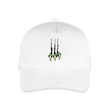 Griffes de monstre Dino Dinosaure Halloween Fissure Griffe - Casquette de baseball bio Enfant - blanc - Devant