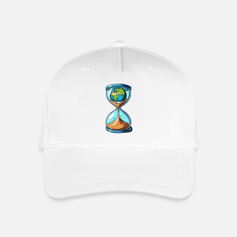 sanduhr welt - Kinder Bio Basecap - Weiß