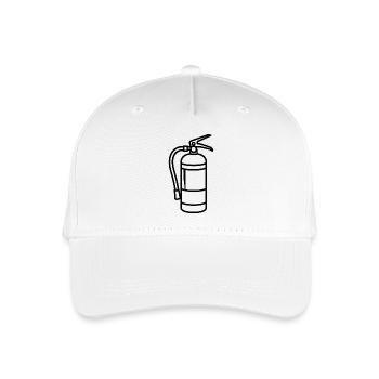 Feuerlöscher - Kinder Bio Basecap - Weiß - Vorne