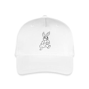 lapin cartoon - Casquette de baseball bio Enfant - blanc - Devant