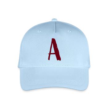 A-design artistique écrit - Casquette de baseball bio Enfant - bleu clair - Devant