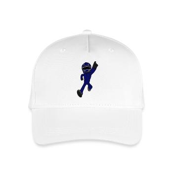 pilote de course - Casquette de baseball bio Enfant - blanc - Devant