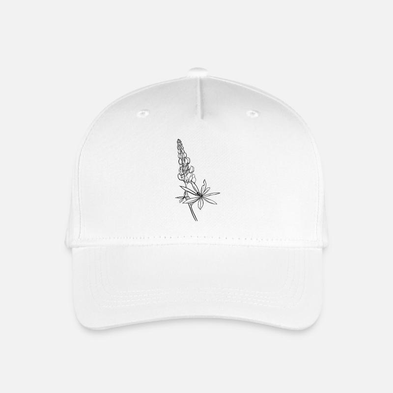 Lupine mit Kaefer - Kinder Bio Basecap - Weiß