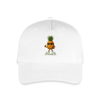 Ananas mit Stil: Sus und Stachelig - Kinder Bio Basecap - Weiß - Vorne