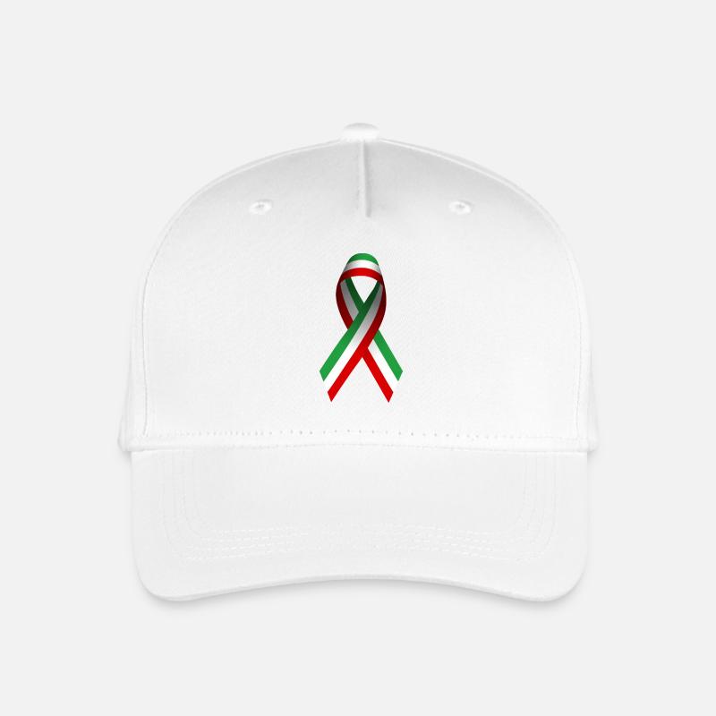 Peace for Iran - Ribbon - Kinder Bio Basecap - Weiß