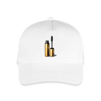 Goldene Mascara  - Kinder Bio Basecap - Weiß - Vorne