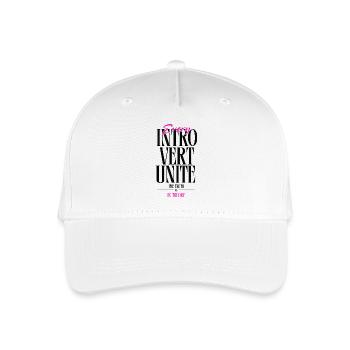 Introvert Unite - Kinder Bio Basecap - Weiß - Vorne