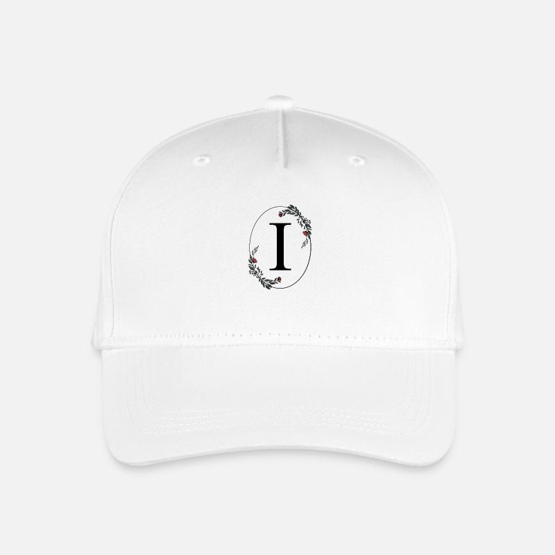 Lettre I - Casquette de baseball bio Enfant - blanc
