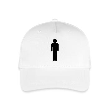 Man - toilet - pictogram - Toilet sign - Organic Kids’ Baseball Cap - white - Front
