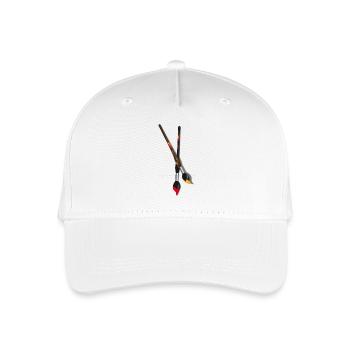 pinceaux2 - Kinder Bio Basecap - Weiß - Vorne