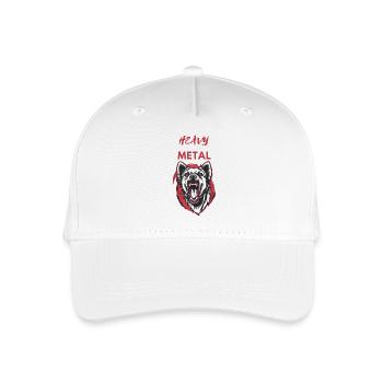 Heavy Metal Wolf - Organic Kids’ Baseball Cap - white - Front