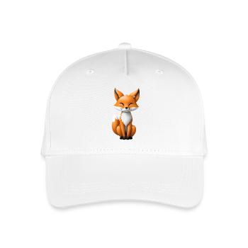 Niedliche Fuchs Illustration - Kinder Bio Basecap - Weiß - Vorne