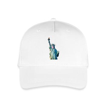 Freiheitsstatue Kaut Bubblegum - Kinder Bio Basecap - Weiß - Vorne