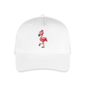 flamingo - Organic Kids’ Baseball Cap - white - Front