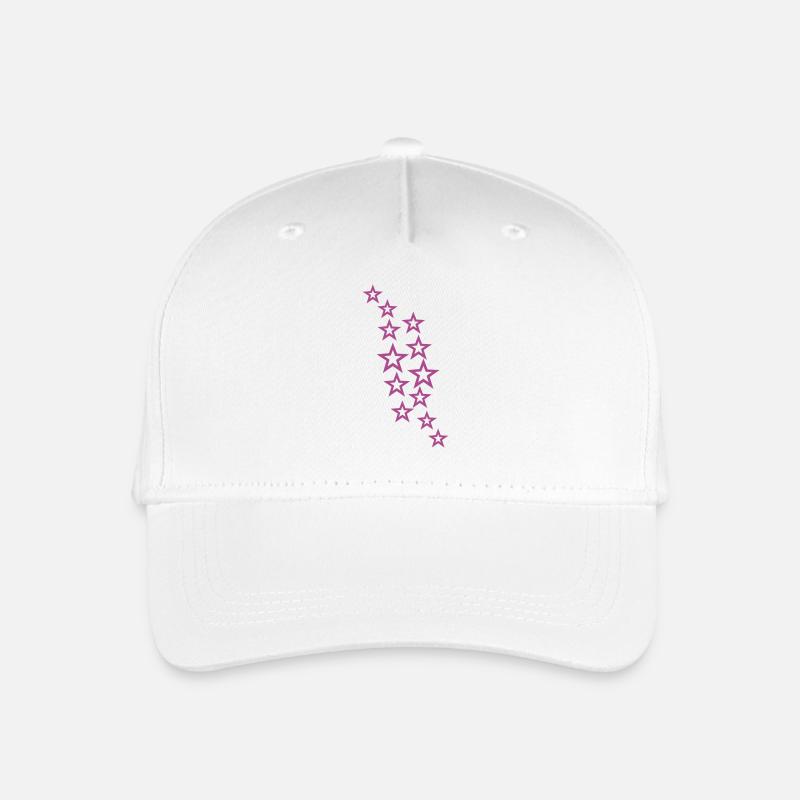 Stars - Organic Kids’ Baseball Cap - white