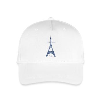 Eiffel Tower - Organic Kids’ Baseball Cap - white - Front