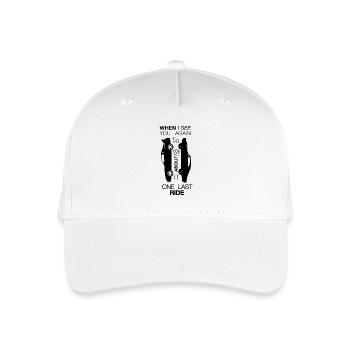 One last ride - Kinder Bio Basecap - Weiß - Vorne