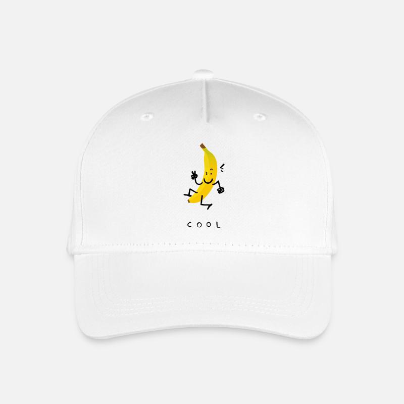 kühler Banana - Kinder Bio Basecap - Weiß