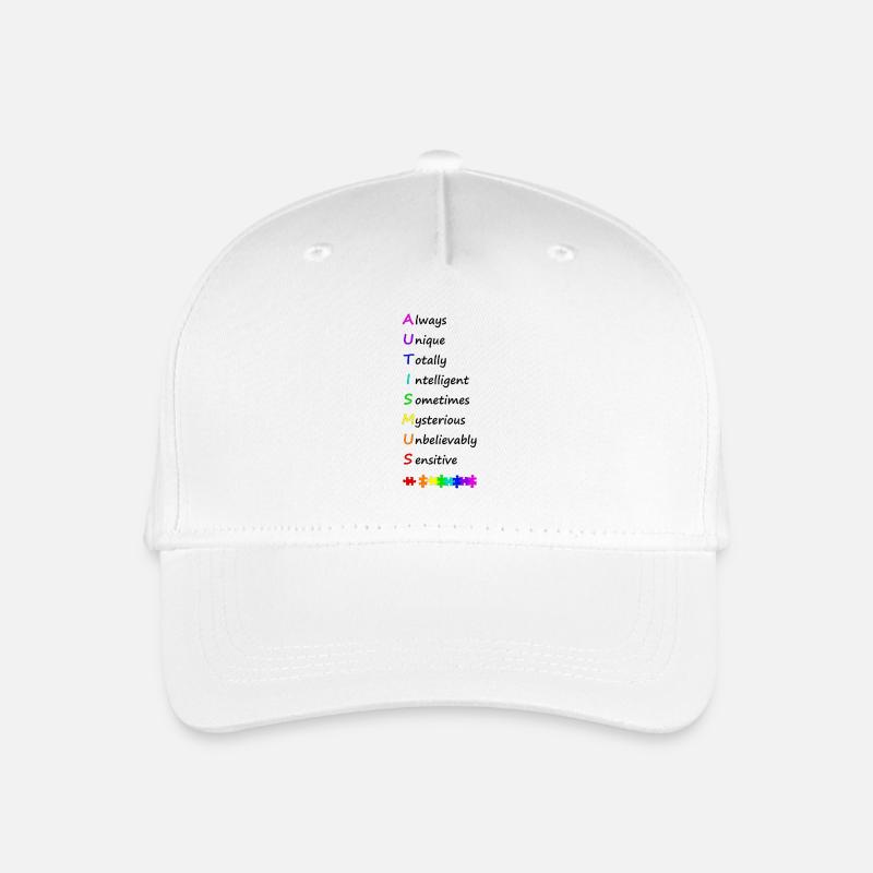 Autismus - Kinder Bio Basecap - Weiß