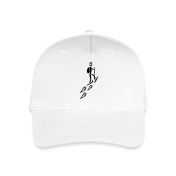Schneeschuh Tour - Kinder Bio Basecap - Weiß - Vorne