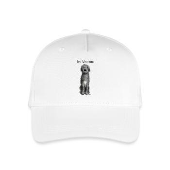 Funny Irish Wolfhound - comic - dog - cartoon - Organic Kids’ Baseball Cap - white - Front