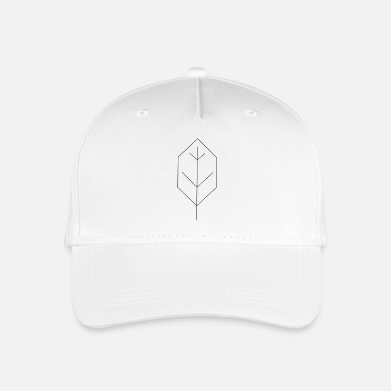 blatt kontur - Kinder Bio Basecap - Weiß