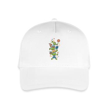 Frog Party - Organic Kids’ Baseball Cap - white - Front