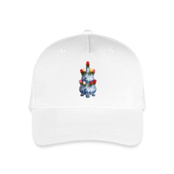Delft Tulip Vase Motif - Organic Kids’ Baseball Cap - white - Front