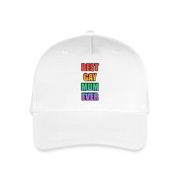 Best Gay Mum Ever Pride Tee - Organic Kids’ Baseball Cap - white - Front
