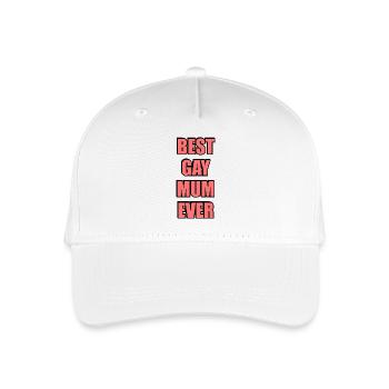 Best gay mum ever - Organic Kids’ Baseball Cap - white - Front