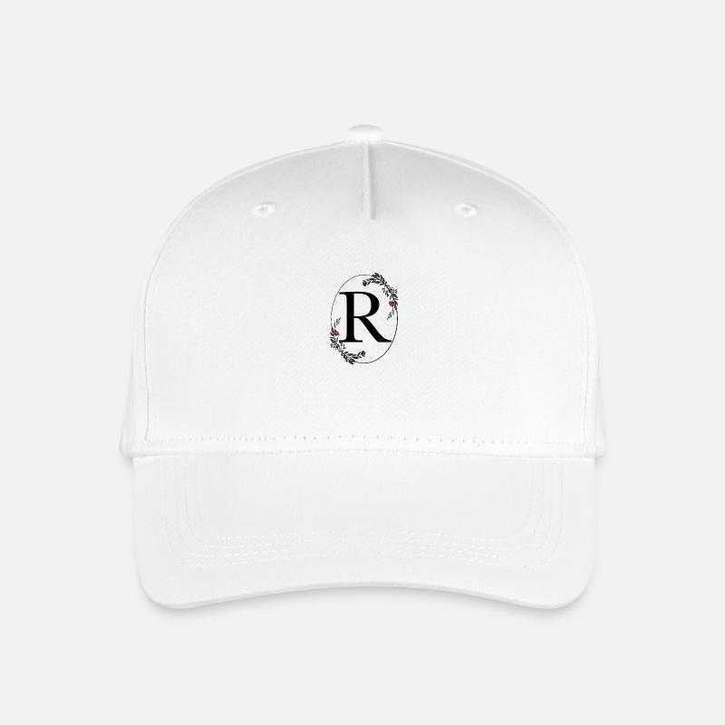 Buchstabe R - Kinder Bio Basecap - Weiß