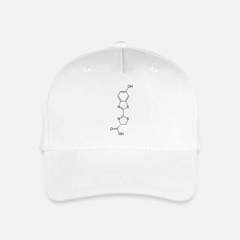 Leuchtend / Glow in the dark firefly luciferin - Kinder Bio Basecap - Weiß