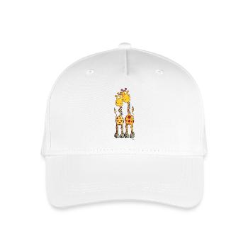 Verliebte Giraffen - Kinder Bio Basecap - Weiß - Vorne