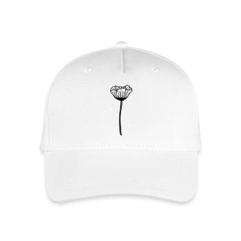 Mohn Blume - Kinder Bio Basecap - Weiß - Vorne