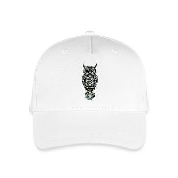 Celtic Owl - Organic Kids’ Baseball Cap - white - Front
