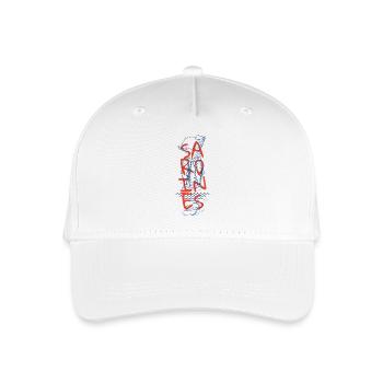 French Sardines Graphic Seaside Style - Organic Kids’ Baseball Cap - white - Front