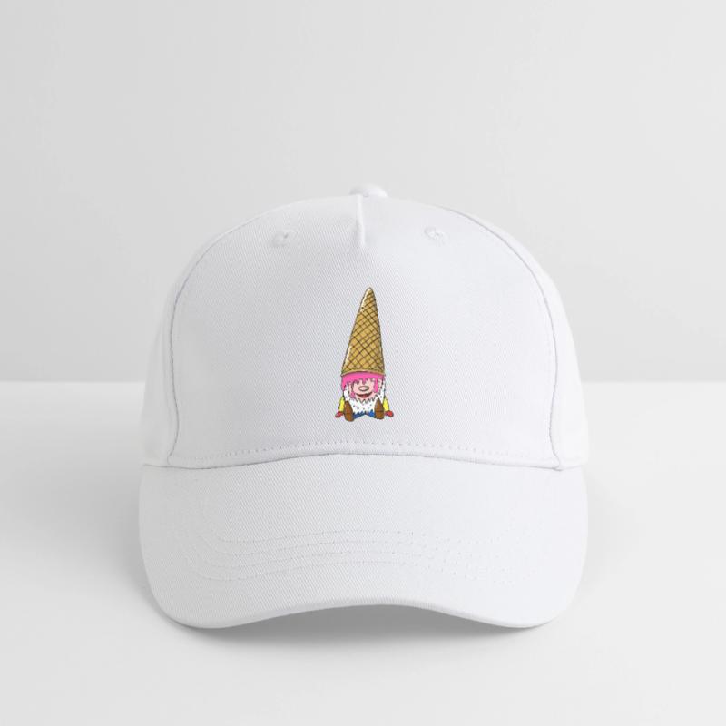 Zwerg mit Eiswaffel - Wichtel mit Eis Organic Kids’ Baseball Cap