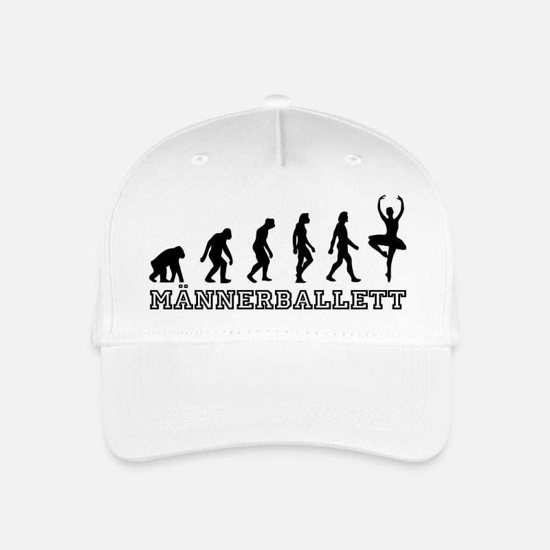 Männerballett Evolution Ballerina - Kinder Bio Basecap - Weiß