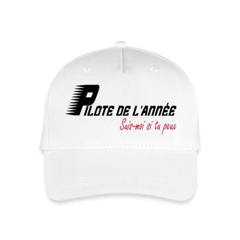 Pilote de l'année suis moi si tu peux - Casquette de baseball bio Enfant - blanc - Devant